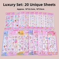 Jewel Cartoons Princess Girls 3D Decorative Stickers