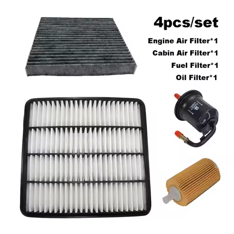 4pcs Filter Set For TOYOTA LAND CRUISER 200 5.7L LEXUS LX 570 Fuel Oil AC Cabin Air Filter Kit Acces