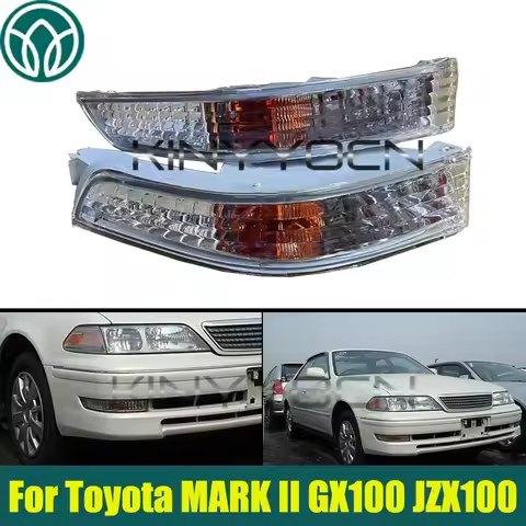 1Pair Front Bumper Fog Lamp light For Toyota MARK II GX100 JZX100 1999-2000 Front Driving Lamp Signa