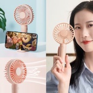 其他品牌 - 便攜多功能手提坐枱風扇 (粉紅）手提 手持 手機支架 掛頸 輕便 超強風力 USB 充電 大電量 消暑散熱 夏天 煲劇神器 輕便 迷你風扇 手機支架