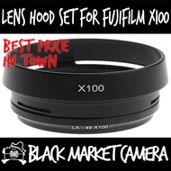 [BMC] OEM Fujifilm X100 Metal Hood Filter Adapter Set Silver/Black for X100/S/T/F/V (2 Piece Set)