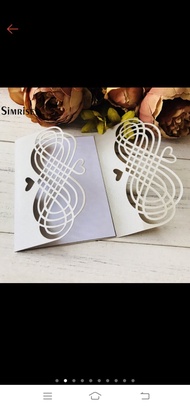JCA❤ love /5inch*6inch/  gate fold/  invitation cover for wedding/ debut/anniversary/ Birthday/chris