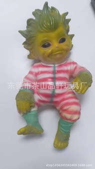 【Ekko Crpss】 Christmas Grinch Plush Toy Green Grinch Cartoon Doll