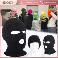 IDOKY Face Mask 3-Hole for Cold Weather Windproof Ski Mask Cycling Motorcycle Mask Party Mask