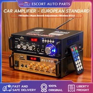 BT-298A/BT-198A BT Amplifier 2CH HIFI Audio Stereo Power AMP USB FM Radio Car Home Theater with Remo