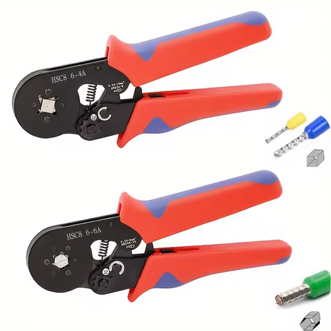 Crimping pliers, VE tubular terminal special crimping pliers, HSC8 6-4A/0.25-10mm²，HSC8 6-6A/0.25-6m