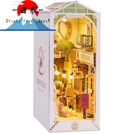 [Direct from Japan]
Robotime 3D Wooden Puzzle DIY Wooden Book Nook Kit Book Stand with LED Light Min