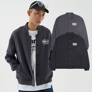 [ERSS] Men's Jacket Baseball Black Ring Star Earth Trend Cool Dark Gray [K60356]