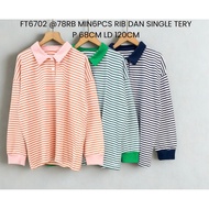 STRIPE COLLAR BLOUSE BY FOI