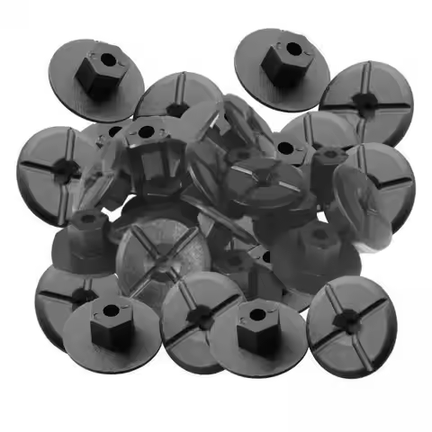 Plastic Unthreaded Nuts Black Fastener Clip Kit 50 Pack for Mercedes W201 W124 and for BMW 3 Series 