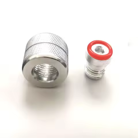 ZRDR Aquarium CO2 Regulator Nut Connector, W21.8 G5/8 CGA320 M22 Nut Connector, Fish Tank CO2 Fittin