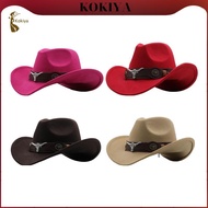 [kokiya] Cowboy Hat, Novelty Casual Waterproof Wide Brim Thermal Comfortable Cowgirl Hat for Costume