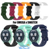 KA Silicone Strap Sports Bracelet Watch band Soft Watchband for OMEGA SPEEDMASTER MOONWATCH