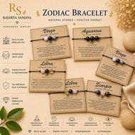 RS Handmade Sagittarius Zodiac Stone Bracelet | LEO | Scorpio Scorpio Scorpio | Aries Aries Aries | 