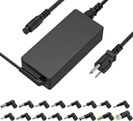 90W Universal Laptop Charger Replacement for HP Lenovo Dell Acer Asus Samsung IBM Toshiba Fujitsu Gateway Sony Ultrabook Notebook Chromebook Broad Series AC Adapter Power Cord with 16 Tips