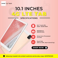🔥10.1" Inch Tab 3GB Ram+32GB ROM Online Class / Zoom / Google Meet /  Game / Playstore / YouTube / N