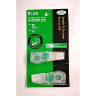 PLUS WHIPER MR WHIPER MINI ROLLER REFILL TAPE WH-606R-2P (6MM X 6MM)