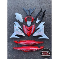 COVER SET Y15ZR V1 V2 EXCITER AEROX ARX1 RED SUN WHITE MERAH PUTIH SIAP TANAM COVERSET Y15ZR YSUKU N