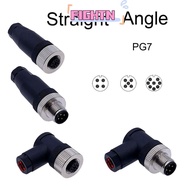 FIGHTN M12 Sensor Connector, Sensor Plug Connector M12 Aviation Plug, M12 Sensor Cable Connector Str