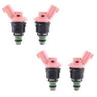 (NWAI) 4PCS New Injector Nozzle 16600-57Y01 for 1991-1999 Sentra 200SX NX 1.6L L4 GA16DE Engine