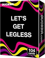QUOKKA Card Games for Adults Let’s Get Legless - Spicy Adult Games for Party Game Night with 104 Hil