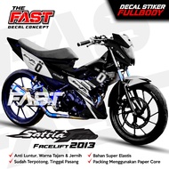 Stiker Striping Full Body Satria FU Facelift 2013 - Desain Racing Ohlins