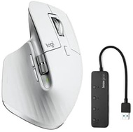 Logitech MX Master 3S for Mac Performance Wireless Mouse with Ultra-Fast Scrolling (Pale Gray) Bundl