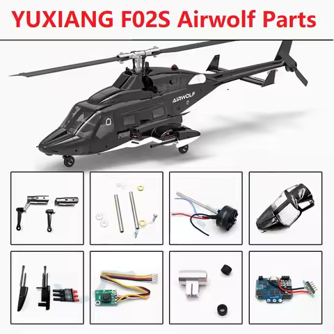 YU XIANG F02S AIRWOLF RC Helicopter Parts Accessories Main Blade Shaft Shell Motor Linkage Servo Lan