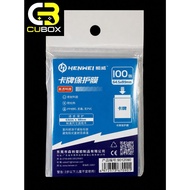 HENWEI 64.5x89mm Card Sleeves - 100pcs Soft Clear Transparent Sleeves for Pokemon Yugioh One Piece M