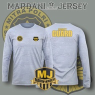 kaos dryfit embose security guard lengan panjang terbaru 2025