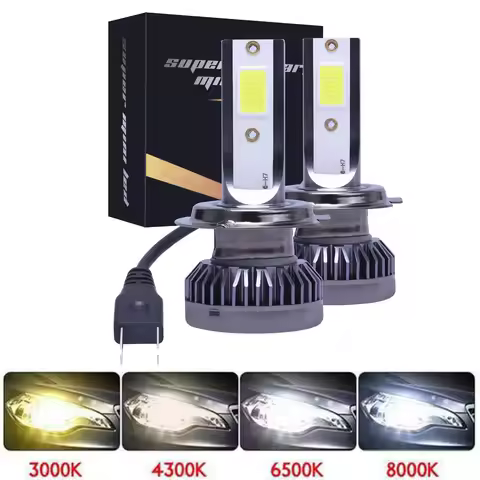 2Pcs 20000LM H4 H7 H11 H1 H3 LED Car Headlight Bulbs 80W 6000K 9005 HB3 9006 HB4 H8 H9 Auto Fog Ligh