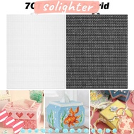 SOLIGHTER Mesh Canvas, White Black 7CT Bag Mesh Grid, Handbag Accessories Plastic 33.5x26CM Bag Rug 
