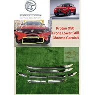 Proton X50 front lower grill chrome garnish (8pcs) x-50 accessories *READY STOCK* X 50