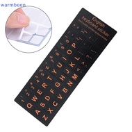 (warmbeen) English Keyboard Stickers Letter Alphabet Layout Sticker For Laptop Desktop PC English Keyboard Replacement Stickers