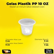 (Ready) Gelas Plastik 10Oz / Cup Plastik 10Oz / Gelas Cup Plastik Mari