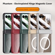 Electroplated Transprent Case For Motorola Razr 70 Ultra Moto Razr 60 Ultra Razr 50 5G Magnetic Fold