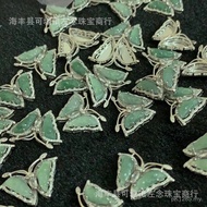 Matching Jade Butterfly Necklace Material Butterfly S925 Silver Moisturizing Pendant Blue Water Pend