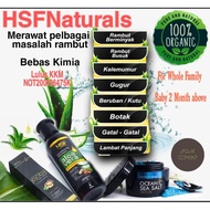 HSF OCEANIC SEA SALT (SCRUB SHAMPOO) + HSF CONDITIONING SHAMPOO 250ML + HSF JOJOBA SERUM 70ML (COMBO