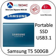 Samsung Portable SSD T5 500GB USB3.1 Gen2 (10GBps)