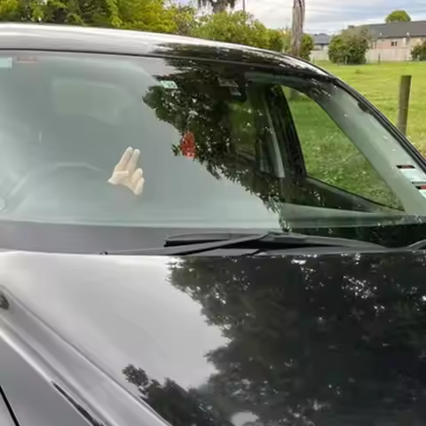 2 Finger Waves Hand for Automobile Waves Activity Funny Waving Hand Car Interior