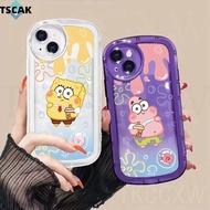 Cartoon SpongeBob Pai Daxing phone case For iPhone 6 6s 7 8 Plus SE 2020 Clear Shockproof Couple Cover
