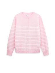 AIIZ (เอ ทู แซด) - AIIZ เสื้อคาร์ดิแกนผู้หญิงแขนยาวทอลายทาง AIIZ Womens Stripe Cardigan