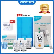 Blood Glucose Meter Sugar Monitoring Set Blood Glucose Detection Glucometer with 50/100pcs Test Stri