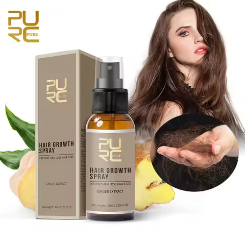 PURC Ginger Hair Spray Root Strengthening Oil Nourishing & Repairing Serum Hair Care Products Set fo