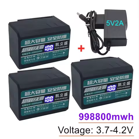 Recharge Laser Level Lithium Battery 998800mwh Large Capacity Digital Lithium Polymer Battery W/ Num