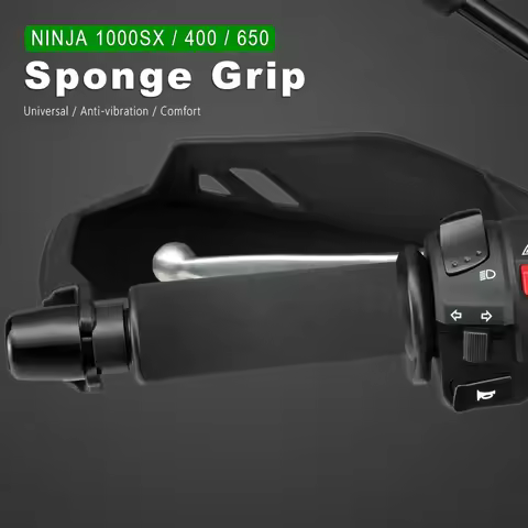 Handlebar Grips Sponge For Kawasaki J125 J300 Ninja 1000SX 125 400 650 300 250 H2 SX SE Carbon ZX10R