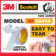 [TapeExpert] 3M 9448A Double Coated Tissue Tape Thin Tearable Non Woven Strong Easy Removal Original