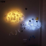 YEW DIY Cloud Night Light, Battery Power  Cloud Shape Lamp, Gift DIY Material Package Wall Hanging C