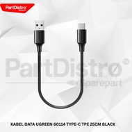 UGREEN 60114 TYPE-C DATA CABLE 25CM BLACK