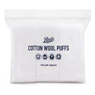 สำลี BOOTS COTTON WOOL PUFFS บู๊ทส์ คอทเทิน วูล พัฟส์ 160 แผ่น สำลีแผ่น สำลีเช็ดหน้า สำลี boots